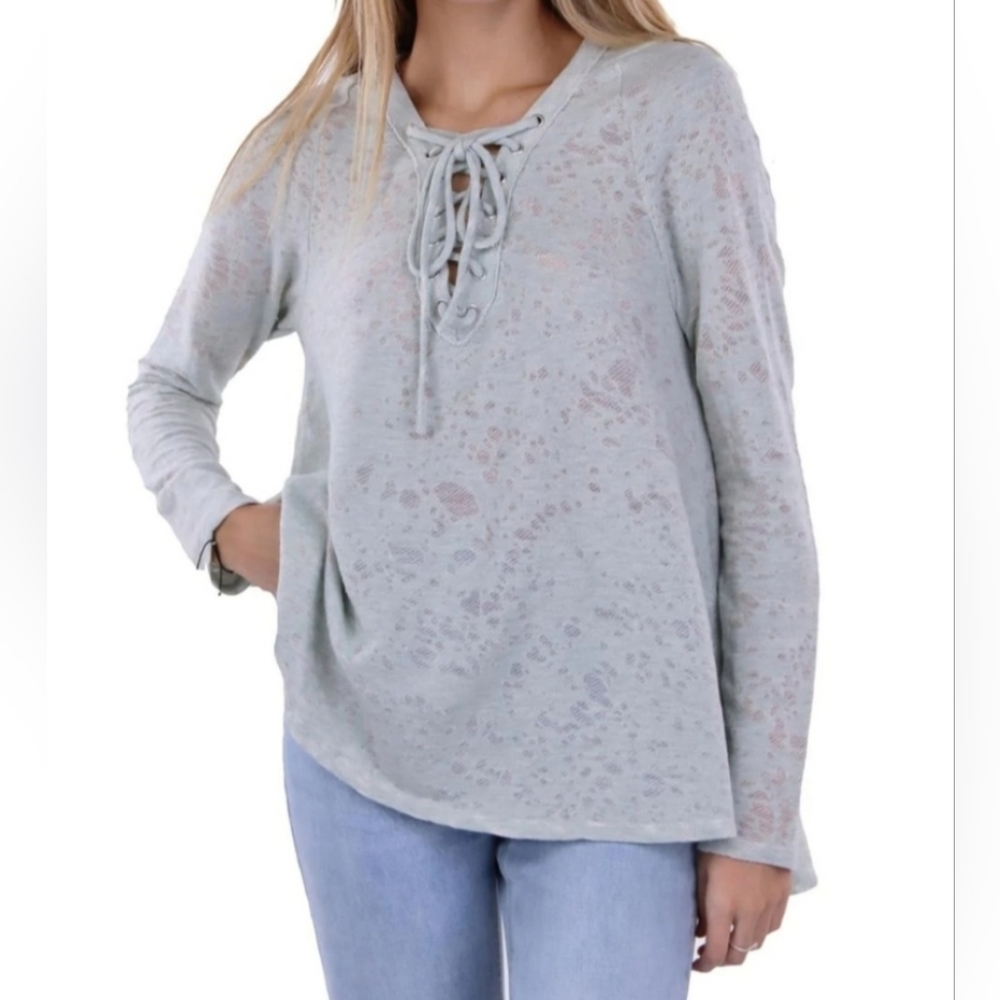 Anthropolgie Maronie hooded shirt